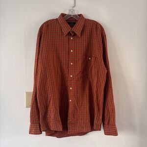 Gitman Bros. Bingham Shirt Mens Large Check Long Sleeve Button Down Shirt